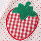Strawberries Applique Girl Bloomers Set
