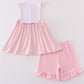 Pink Farm Embroidery Girl Set