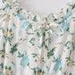 Green Floral Print Dress Adult