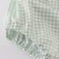 Sage Bunny Embroidery Smocked Bloomer Set