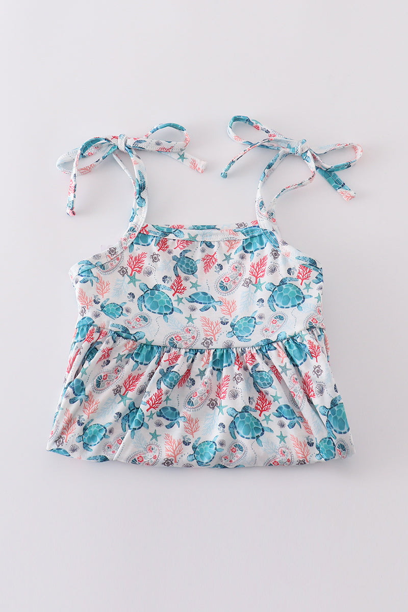 Green Turtle Print Set