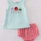 Blue Farm Embroidery Bloomer Set