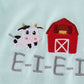 Blue Farm Embroidery Bloomer Set