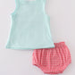 Blue Farm Embroidery Bloomer Set