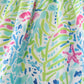Ocean Bloom Print Ruffle Set
