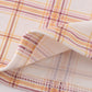 Khaki Farm Embroidery Smocked Plaid Dress