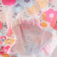 Pink Floral Print Smocked Bubble