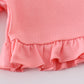 Pink Floral Print Smocked Set
