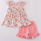 Pink Baseball Print Girl Set