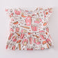 Pink Baseball Print Girl Set
