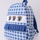 Blue Kentucky Wildcats Embroidery Girl Schoolbag