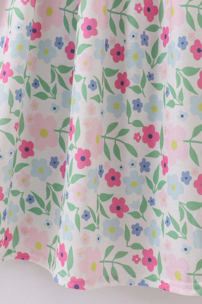 Meadow Delight Smocked Mom Dress