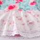 Blushing Rose Garden Print Girl One-Piece Leotard