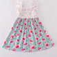 Blushing Rose Garden Print Girl Dress
