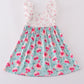 Blushing Rose Garden Print Girl Dress