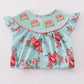 Rosebud Bliss Print Smocked Girl Bubble