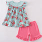 Rosebud Bliss Print Smocked Girl Set