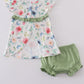 Green Garden Rose Bloomer Set