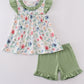 Green Garden Rose Set