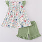 Green Garden Rose Set