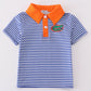 Blue Stripe Florida Gators Embroidered Button Down Shirt