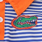 Blue Stripe Florida Gators Embroidered Button Down Shirt