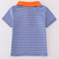 Blue Stripe Florida Gators Embroidered Button Down Shirt
