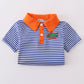 Blue Stripe Florida Gators Embroidered Button Down Shirt