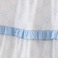 Blue Classic Lattice Charm Smocked Mom Tiered Dress