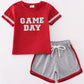 Maroon GAME DAY Glitter Shorts Set