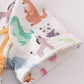 Blue Zoo Animals Print Shorts Set