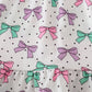 Pink Bow Embroidery Ruffle Dress