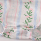 Blue Floral Print Ruffle Bubble
