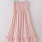 Pink Floral Smocked Mom & Me Dress