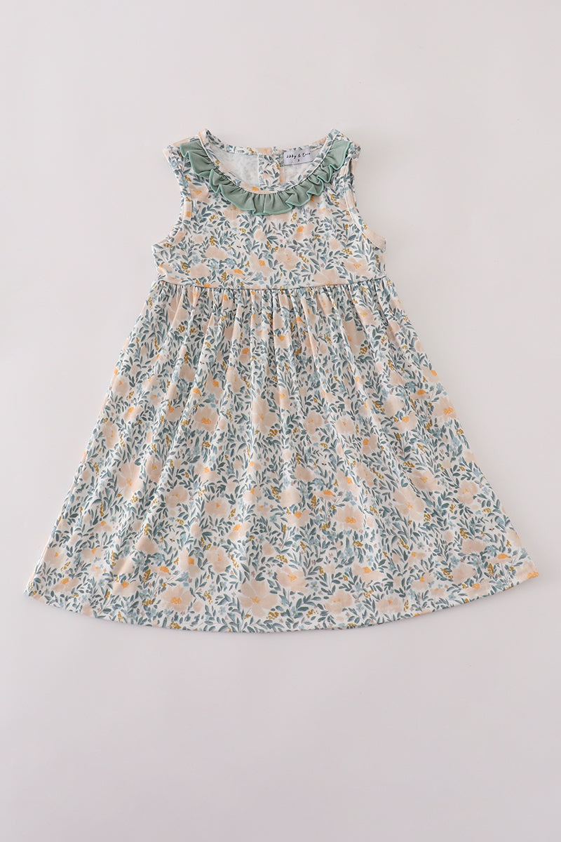 Fall Floral Ruffle Mom & Me Dress