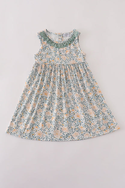 Fall Floral Ruffle Mom & Me Dress