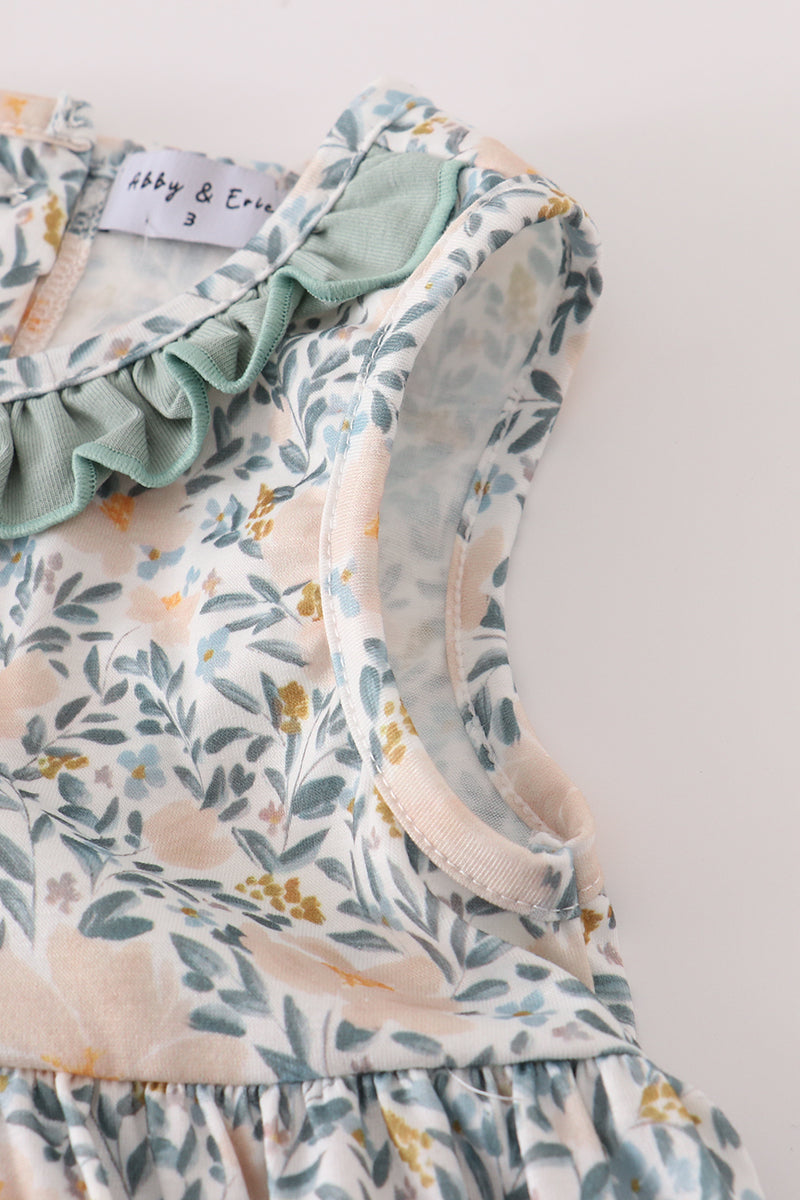 Fall Floral Ruffle Mom & Me Dress