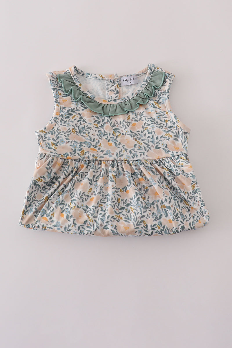Fall Floral Ruffle Mom & Me Dress