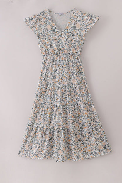 Fall Floral Ruffle Mom & Me Dress