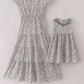 Fall Floral Ruffle Mom & Me Dress
