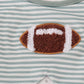 Sage Stripe Football French Knot Outfit