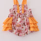 Pink Pumpkin Ghost Ruffle Bubble