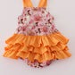 Pink Pumpkin Ghost Ruffle Bubble