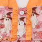 Pink Pumpkin Ghost Ruffle Dress