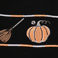 Black Witch Pumpkin Embroidery Top