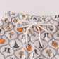 Black Witch Pumpkin Embroidery Top