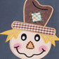 Navy Scarecrow Applique Pants Set