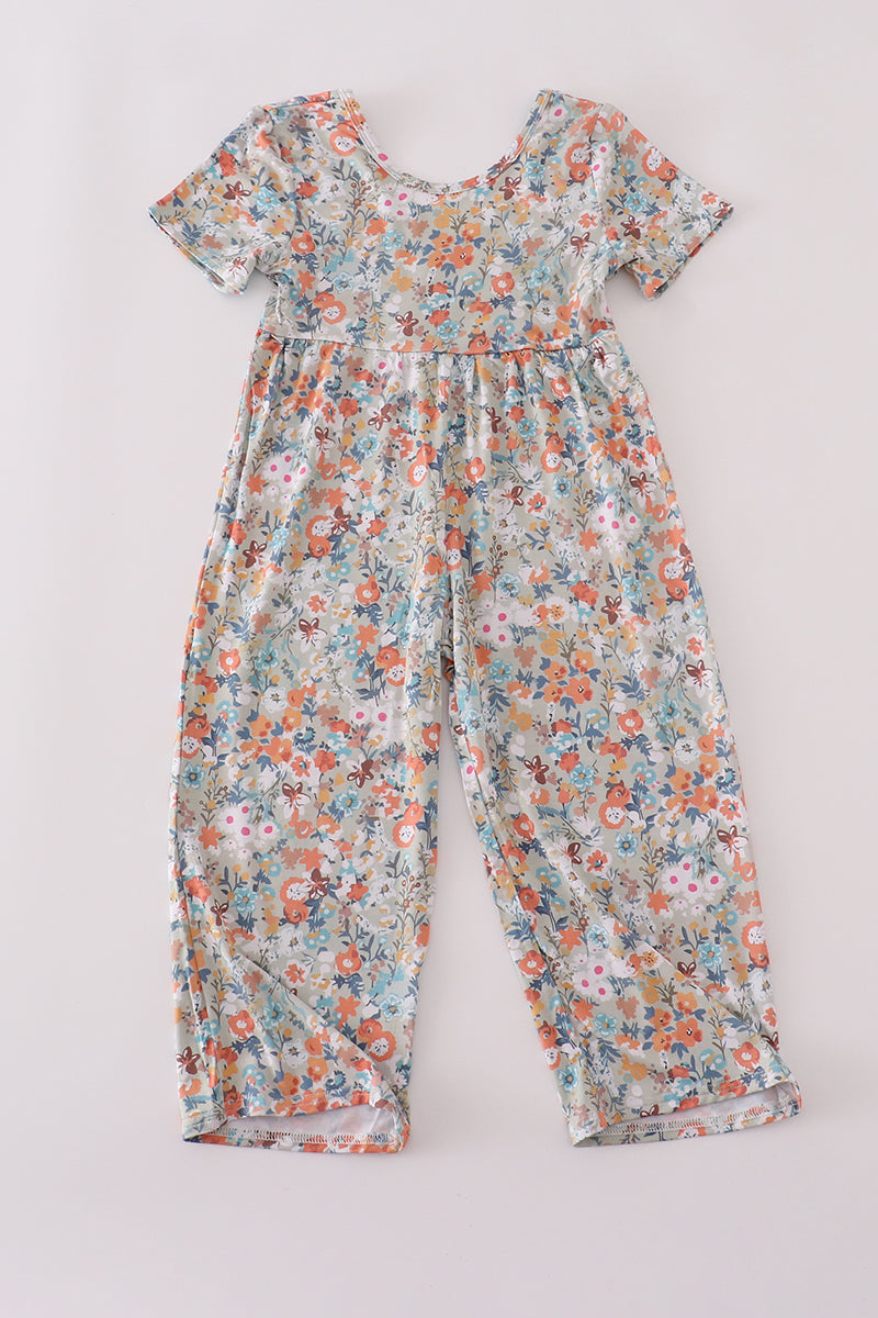 Vintage Bloom Bamboo Jumpsuit