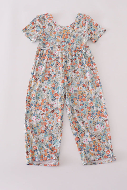 Vintage Bloom Bamboo Jumpsuit