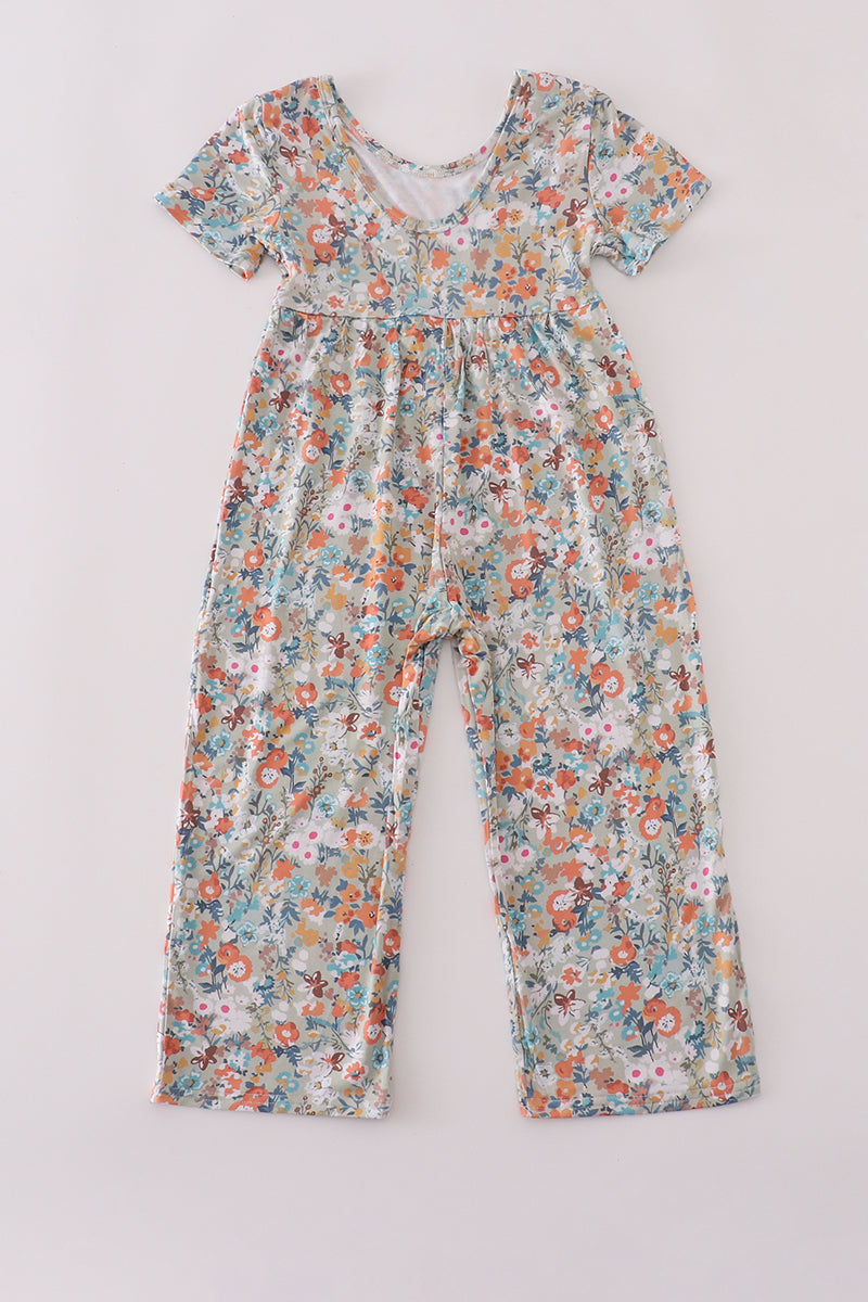 Vintage Bloom Bamboo Jumpsuit